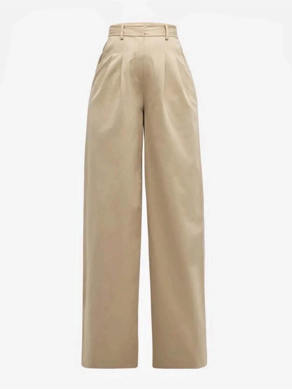 DEREK LAM 10 CROSBY Juliana pleated trousers - Safari (Khaki) - Size 4. Like New